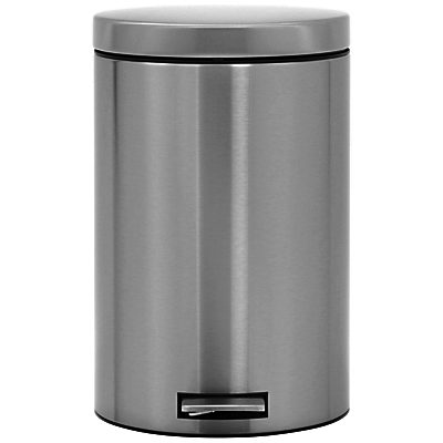 Brabantia MotionControl Pedal Bin with Bio Bucket, Fingerprint Proof Matt Steel, 20L Brabantia MotionControl Pedal Bin with Bio Bucket, Fingerprint Proof Matt Steel, 20L
